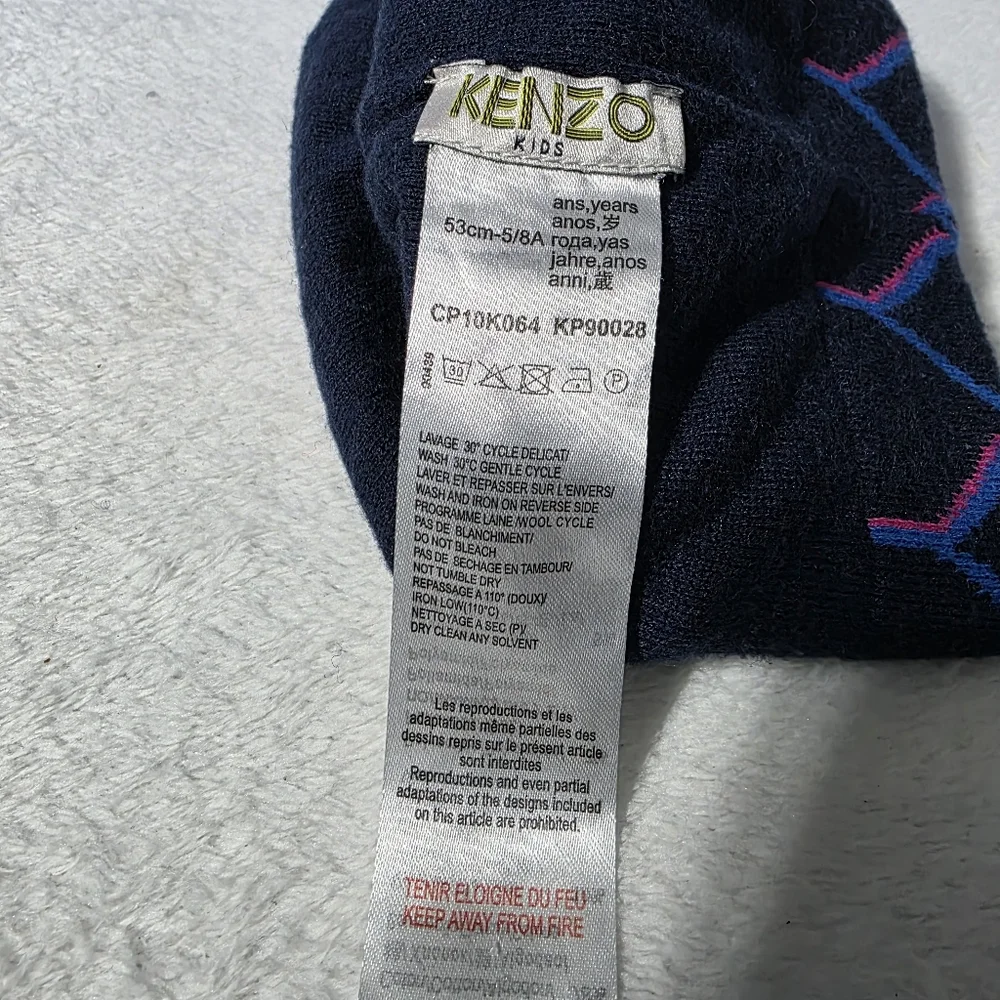 Kenzo Kids Beanie Hat Sz 5-8 Years